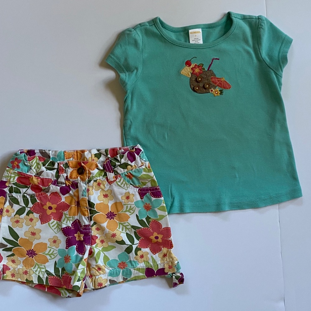 Gymboree Girls Island 2 piece set
